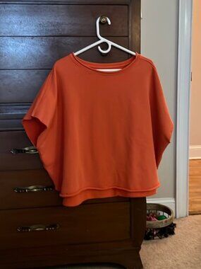 Frank and Eileen Original Audrey Orange Capelet O/S EUC